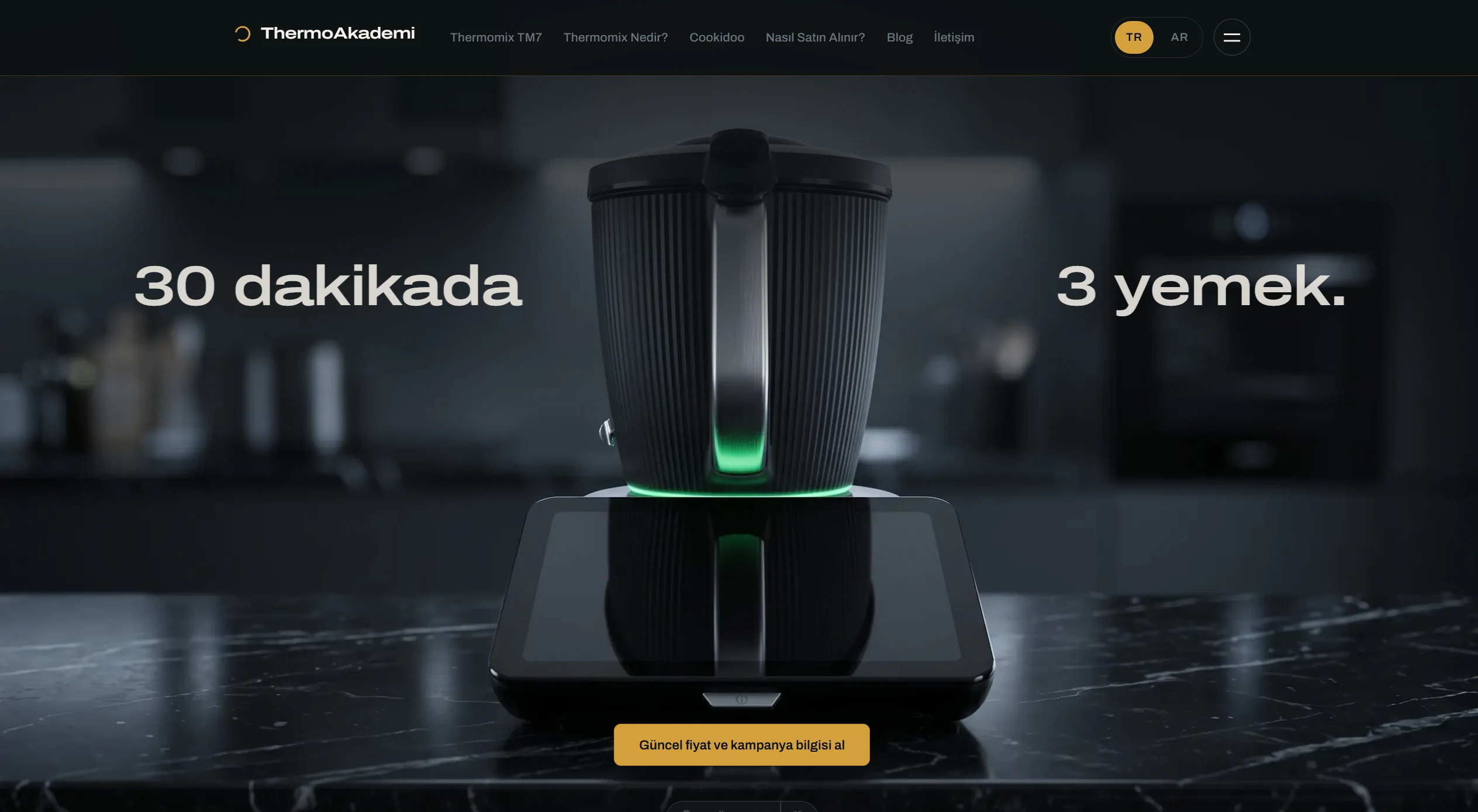 Thermoakademi — product showcase website for a licensed Vorwerk distributor